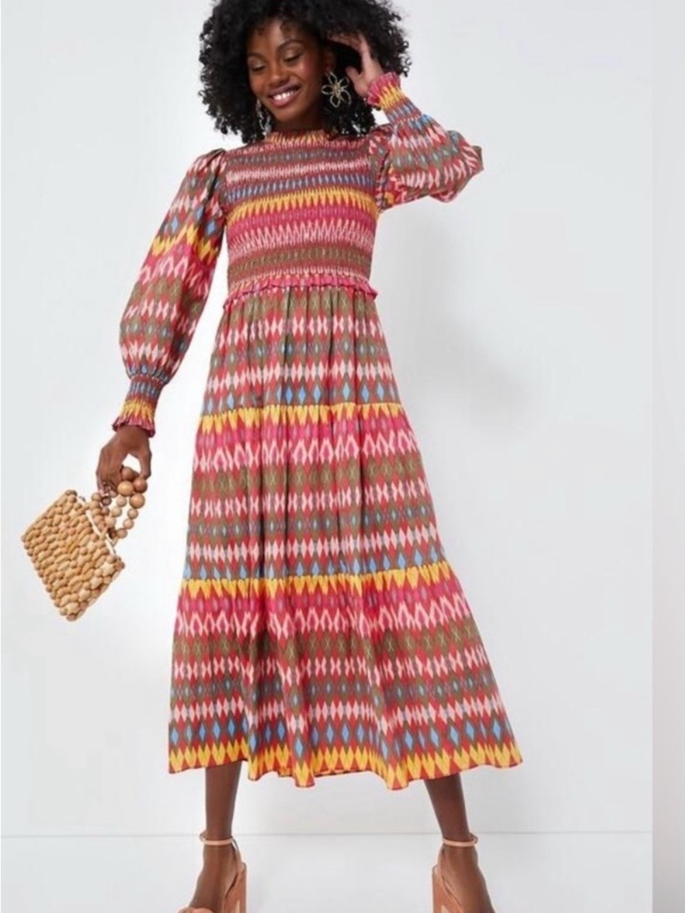 Ro's Garden Tuckernuck Exclusive Geraldine Long Sleeve Maxi Dress. NWT
